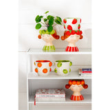 Pot de fleurs J-Line Strawberry Girl dans un intérieur élégant