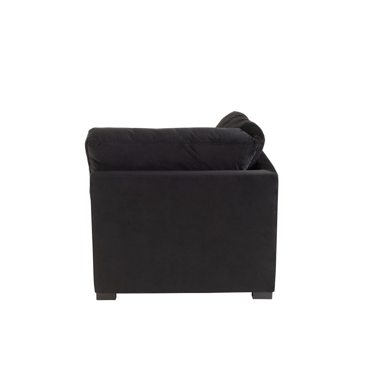 Vue latérale du canapé d'angle J-Line Aetel, design moderne