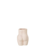 Pot de fleurs J-Line en céramique rose, vue de face