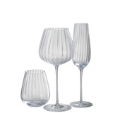 Verre à champagne J-Line Strepen élégant sur fond blanc