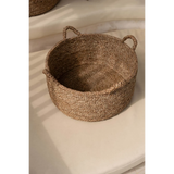 Panier Les Quatre Mains en jonc de mer naturel avec quatre poignées