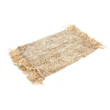 Napperon en raphia The Fringe rectangulaire - Naturel
