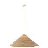 Détail de la lampe Hat Moonj, texture en rotin naturel