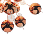 Plafond "explosion" métal et verre, versions G9, plafond pour salle à manger, salon, couloir ou bureau, Ø57 cm