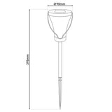 8 Set LED Decoration Solar Light, pour l'extérieur, en métal et en plastique en acier, LED intégrée