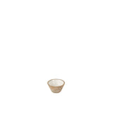 Bol en bois blanc J-Line, vue de dessus montrant le design scandinave