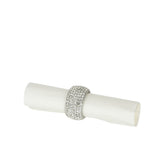 Set de 6 ronds de serviette J-Line Diamond, présentation sur table