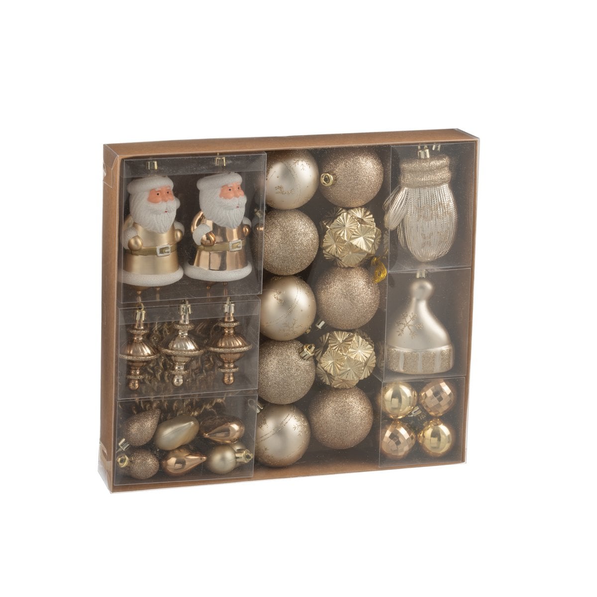 Boule de Noël J-Line écru beige, élégante et lumineuse