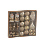 Boule de Noël J-Line écru beige, élégante et lumineuse