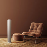 Lampe debout "Beate" Nature du métal et un souffleur de texte dans la nature, une douille E27, une lampe pour la salle à manger, un salon, un couloir ou un bureau, environ 110 cm de haut