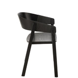 J-Line Chaise Naga Frêne/Corde Noir