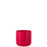 Pot de fleur J-Line Summer en céramique rose, détail de la texture