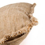 Housse de Coussin à Franges Sahara - Marron Naturel - 50x50