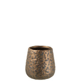Pot de fleurs cuivré J-Line, ambiance moderne et élégante