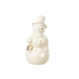 Détail de la figurine Bonhomme de neige J-Line en céramique