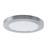 Le plafond LED "bonus", fonction, plafond métallique et plastique, les anneaux en chrome et blanc peuvent être modifiés, avec des LED fermement construites, 22,5 cm de diamètre