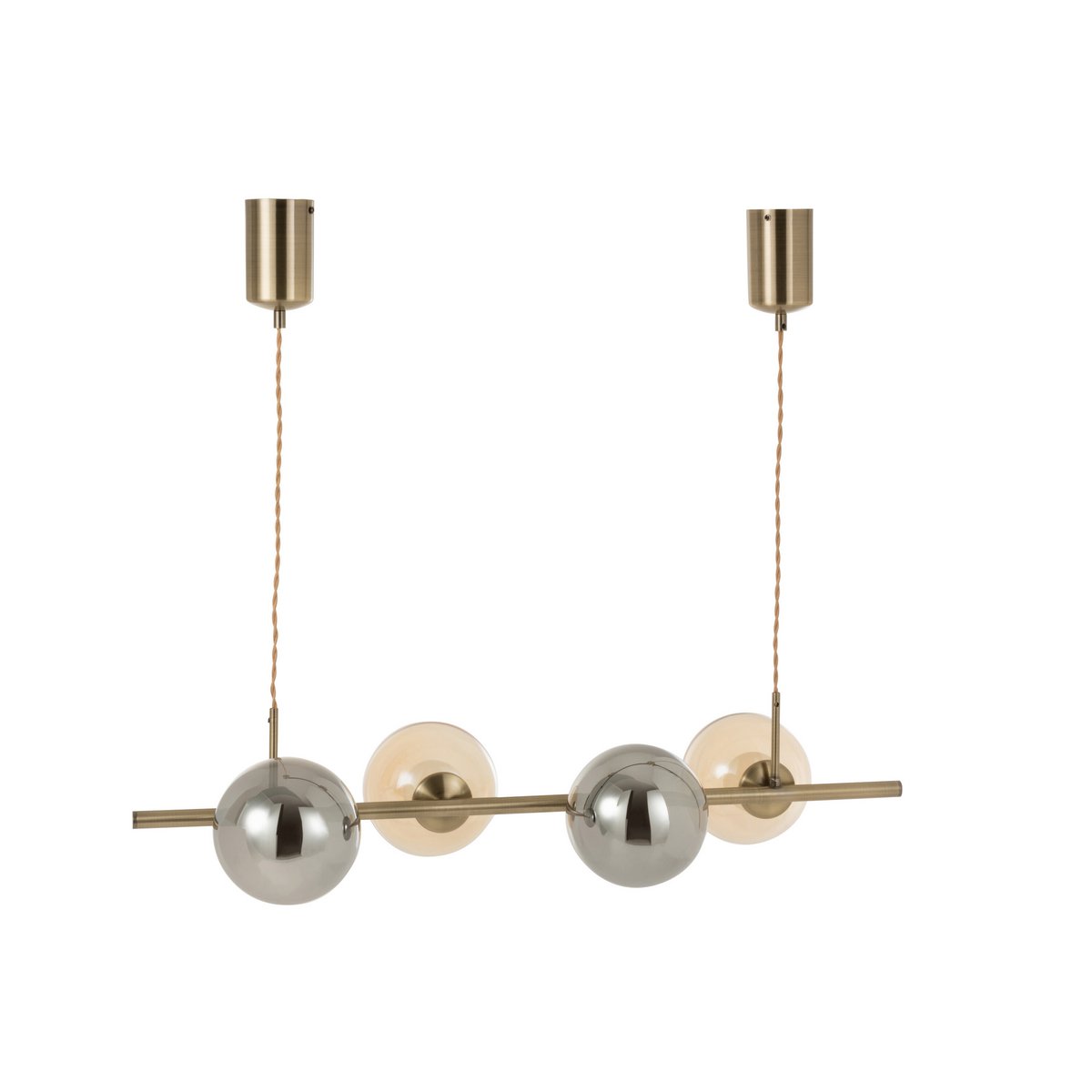 Suspension J-Line Yuks avec quatre lampes allumées