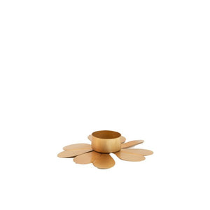 Bougie Chauffe-Plat Marguerite en céramique blanche avec design floral