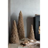 Détail de la décoration arbre de Noël Theboomhout, mettant en avant la texture du bois