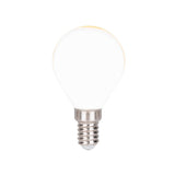 6 Set LED lampe avec douille E14, forme de poire 4 watts, en métal et en verre, laiteux