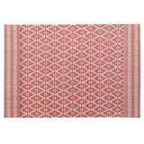 Set de table Kadra Naturel/rouge 33 x 45