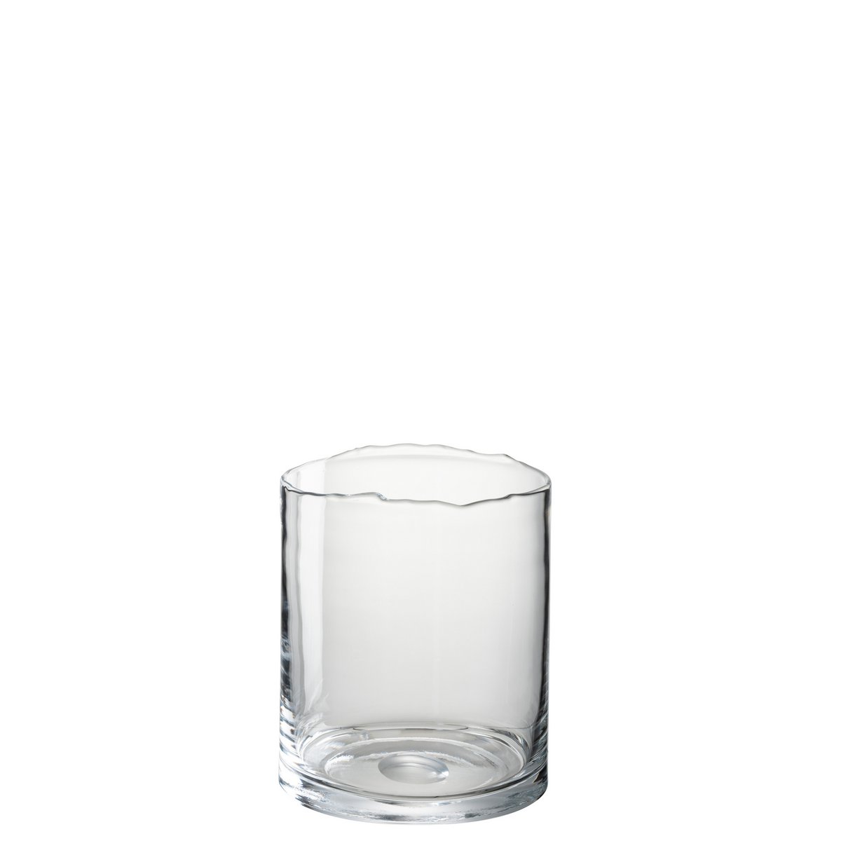 Photophore J-Line bord irrégulier bas - verre - transparent