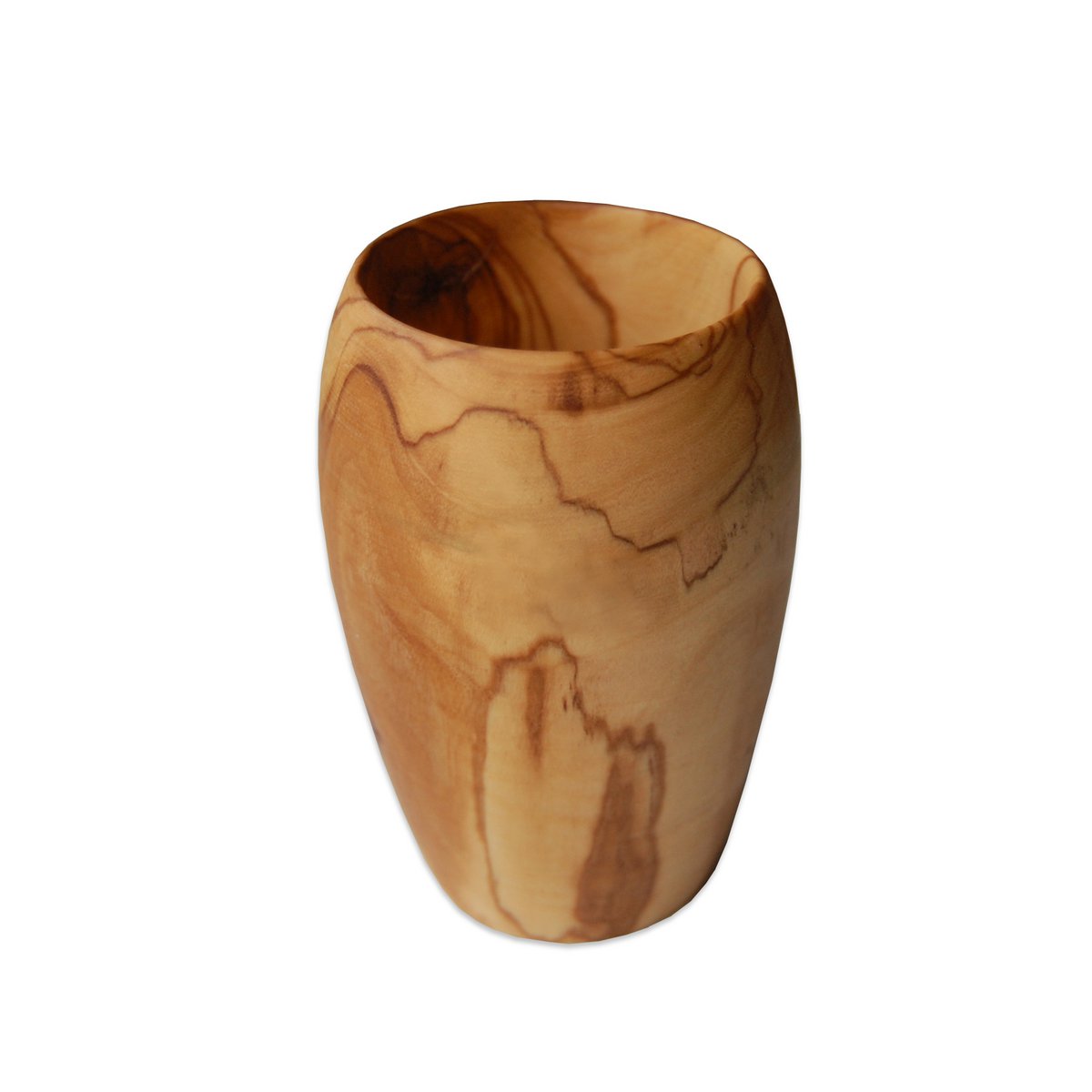 Gobelet en bois d'olivier avec un grain naturel