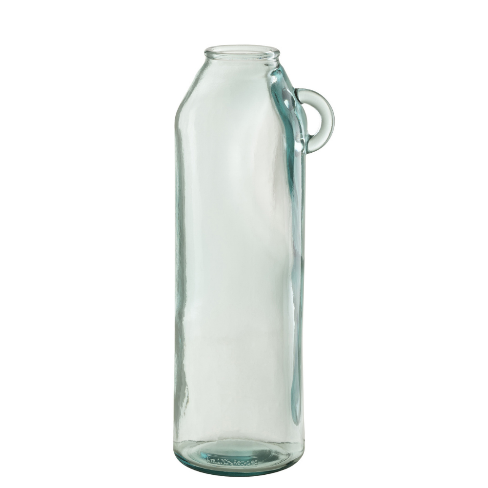 Vase cylindrique J-Line en verre recyclé - vue avant