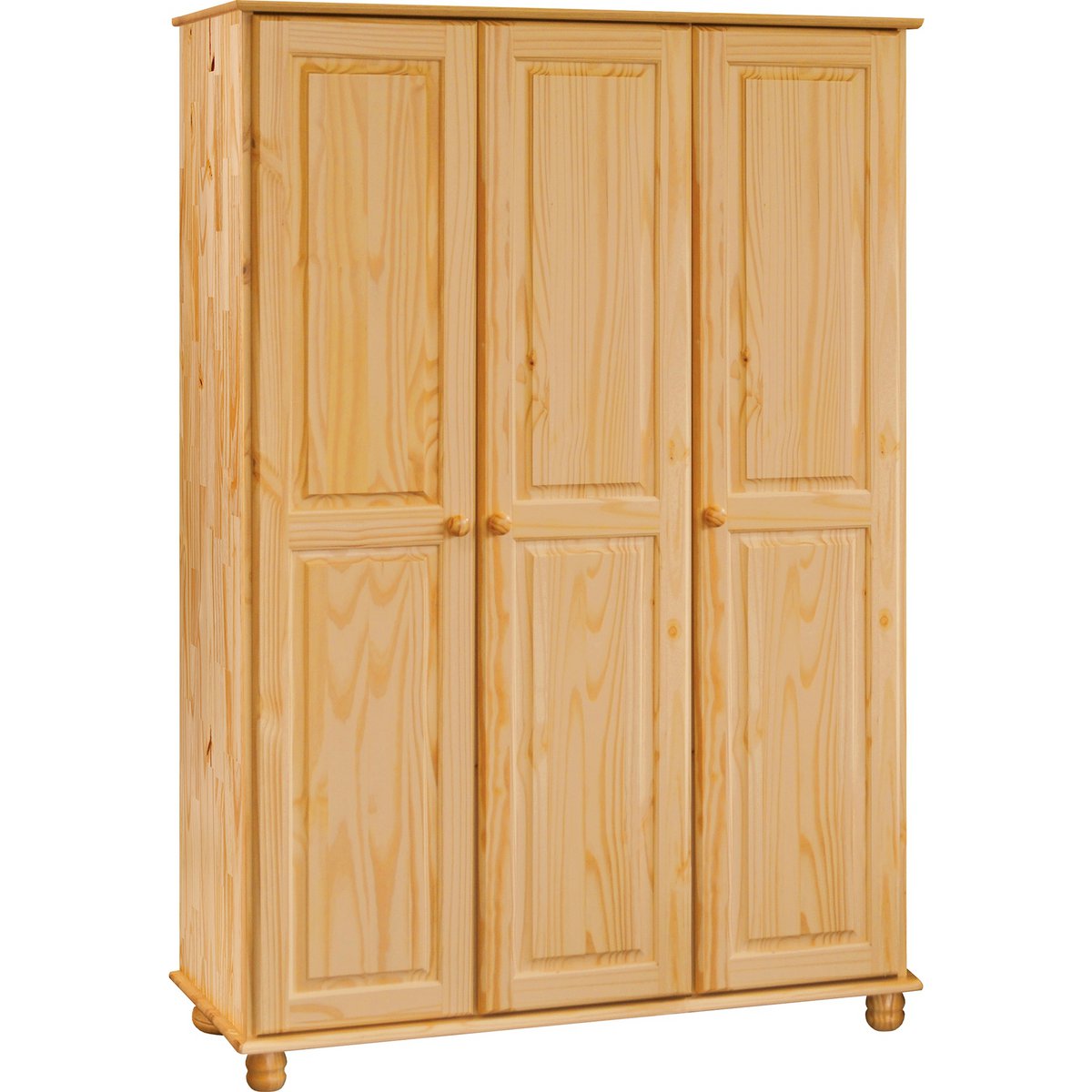 Vue intérieure de l'armoire montrant la tringle et les étagères