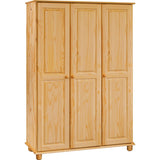 Vue intérieure de l'armoire montrant la tringle et les étagères