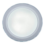 Plafond LED "Claire" Ø 50,5 cm, 7,5 cm de haut, métal et plastique en blanc, LED intégrée, 1600 lm, dimmable, fonction CCT, 3000-5000 K, fonction de lumière nocturne