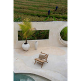 La Housse de Coussin Timbre en Raphia - Naturel