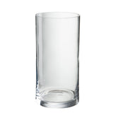 Vase cylindre J-Line, détail du verre transparent et design épuré