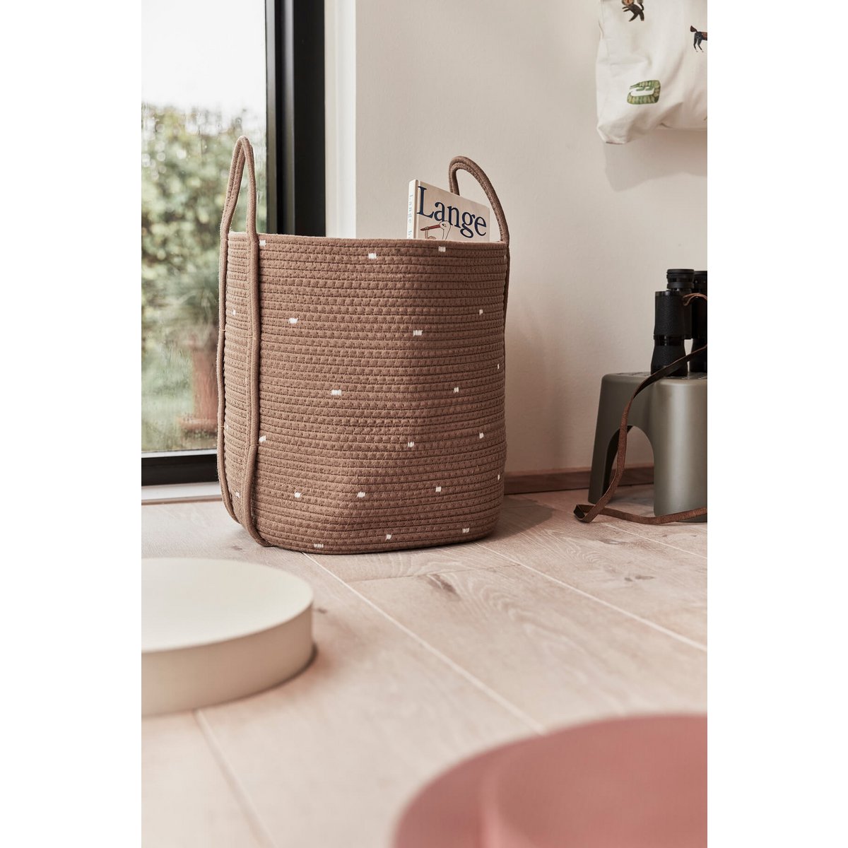 Panier en Corde de Coton Dot - Lot de 2