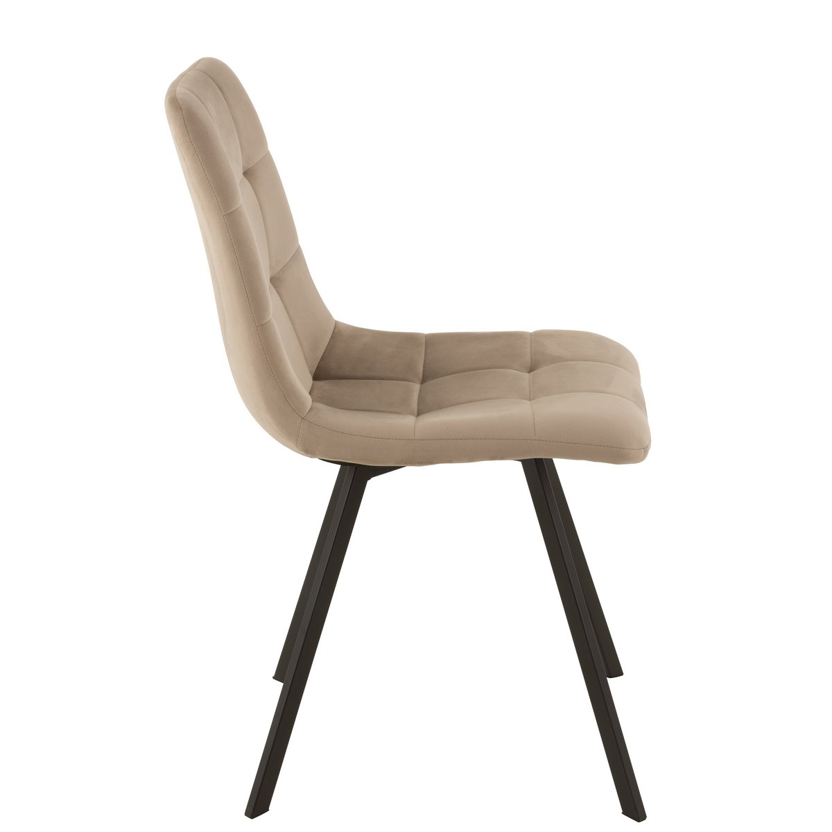 Détail du textile beige de la chaise Morgan J-Line
