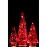 Éclairage LED du sapin J-Line en verre rouge