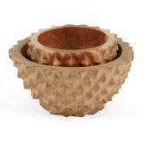 Le bol Durian en racine de teck - M