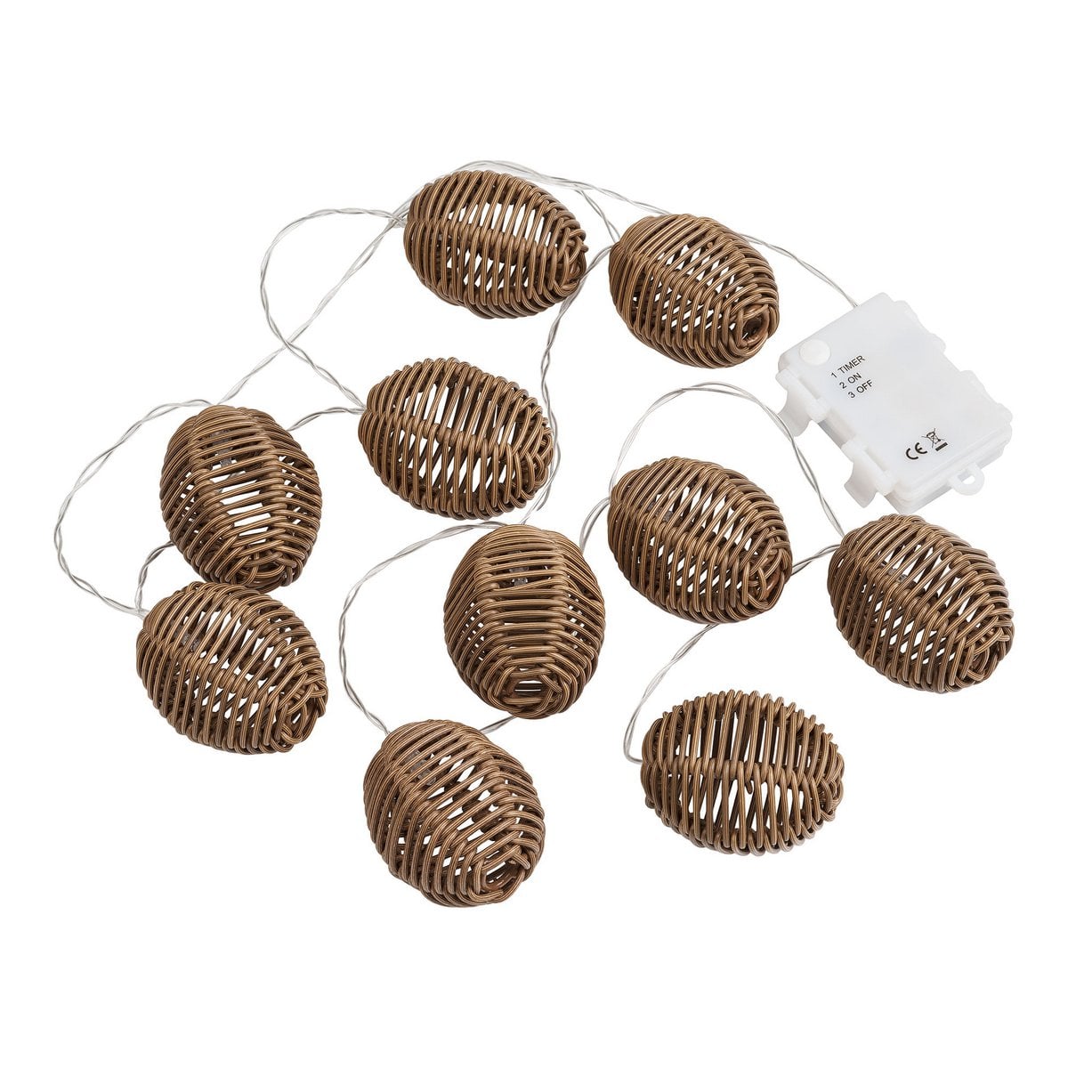 Vue rapprochée des ampoules LED de la guirlande Carlisle
