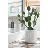 Set de 3 pots Moai J-Line - présentation en extérieur