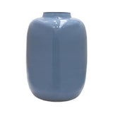 Vase en verre bleu-gris clair