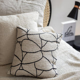 Coussin Dany Blanc/noir 45 x 45