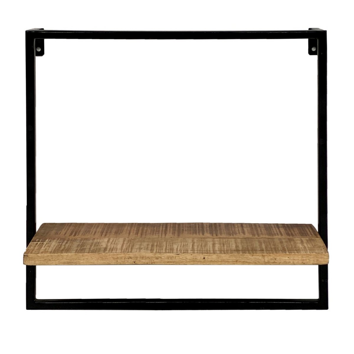 Étagère suspendue étagère murale étagère à livres étagère 50x50x25 cm Dock cadre en métal noir