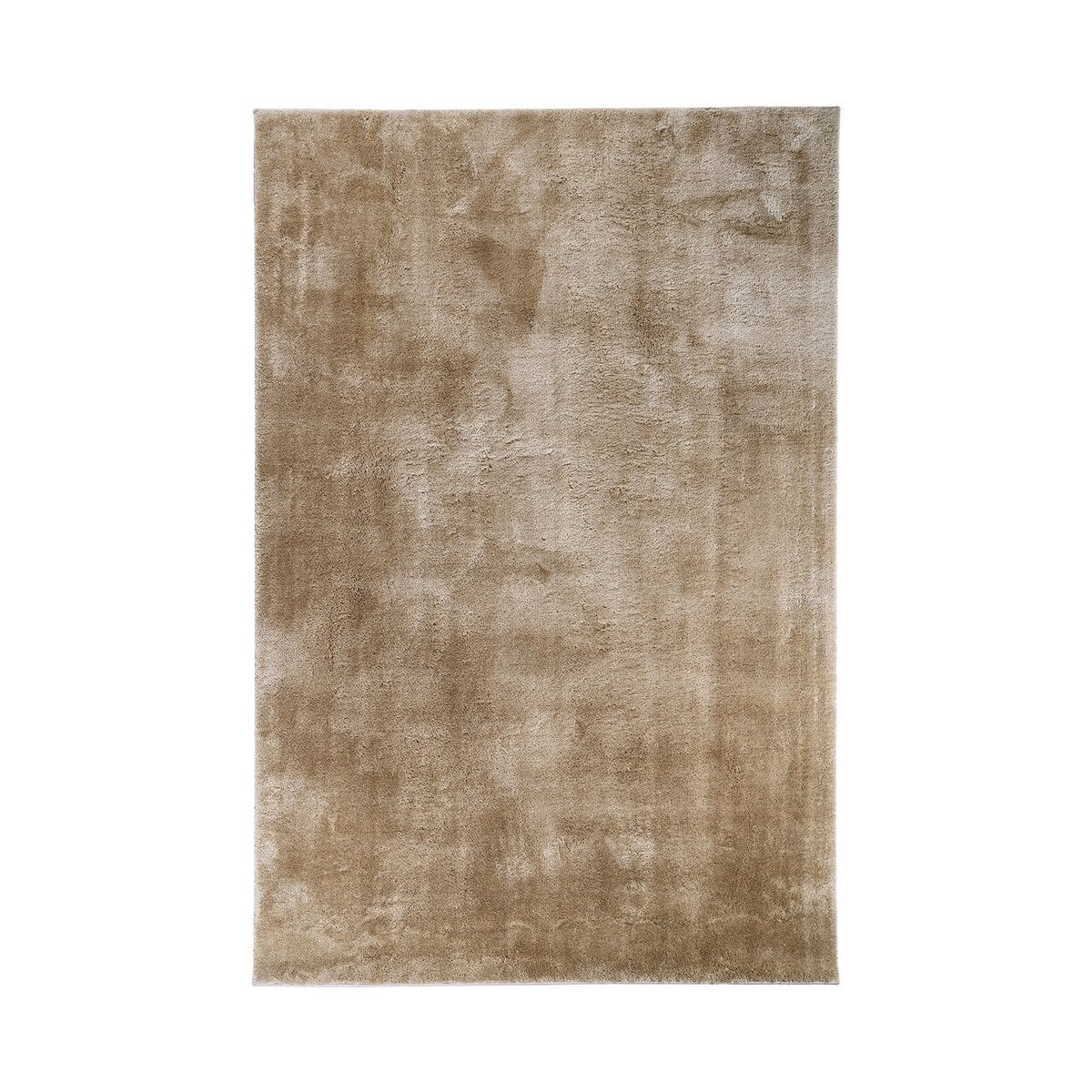Tapis Miami en polyester sable, vue d'ensemble avec détails de texture