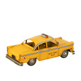Décoration Taxi Antique J-Line en métal jaune chaud - vue avant