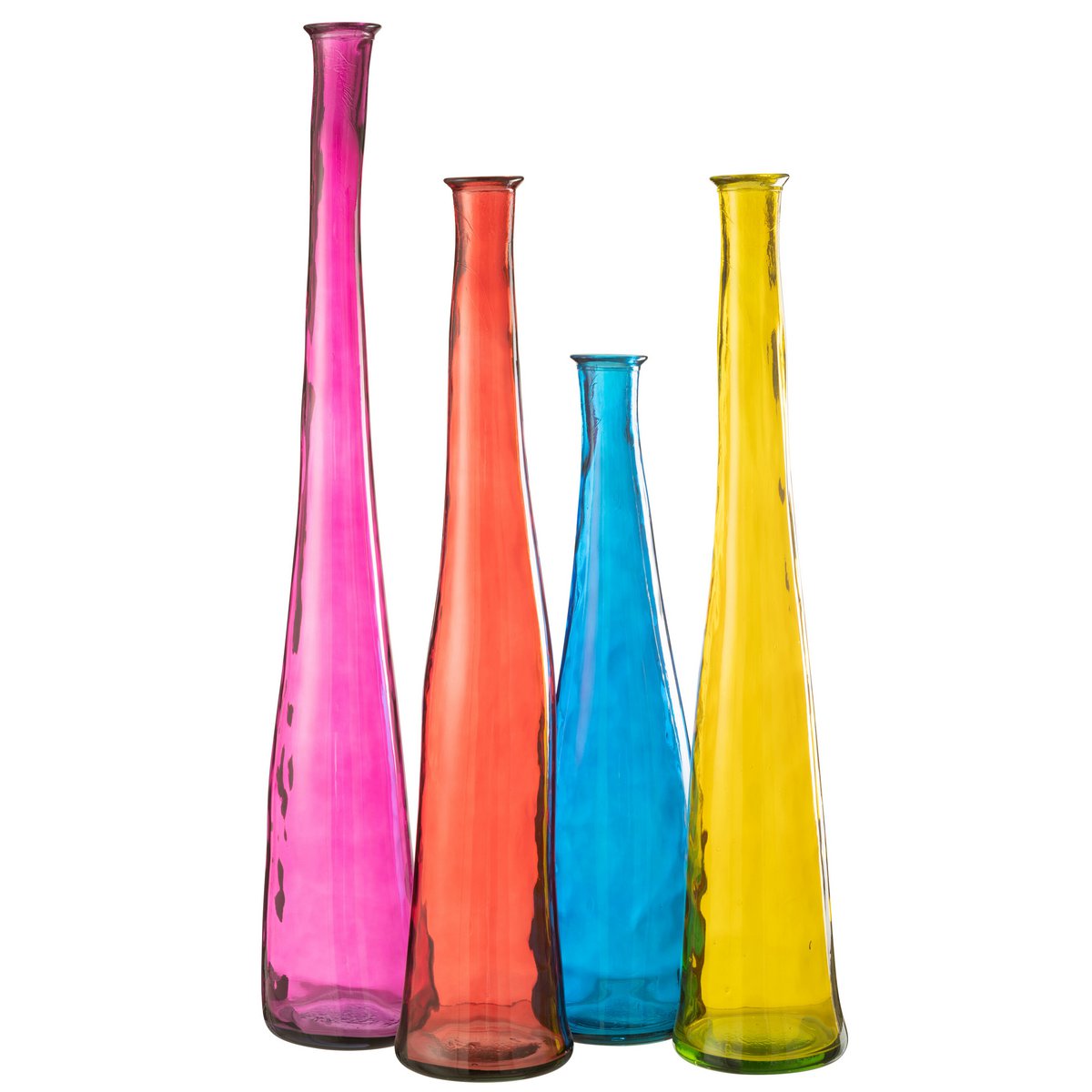 Vase Noah J-Line en verre fuchsia, vue de face
