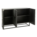 Détail des pieds de l'armoire J-Line Shanil, robustesse et style