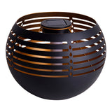 LED DE TABLE DÉCORATIVE LED, 16 cm de haut pour l'extérieur, en métal noir et en plastique, avec LED intégrée