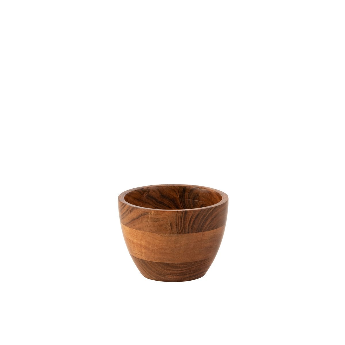 Vue rapprochée du bol J-Line Kota, mettant en valeur la texture du bois