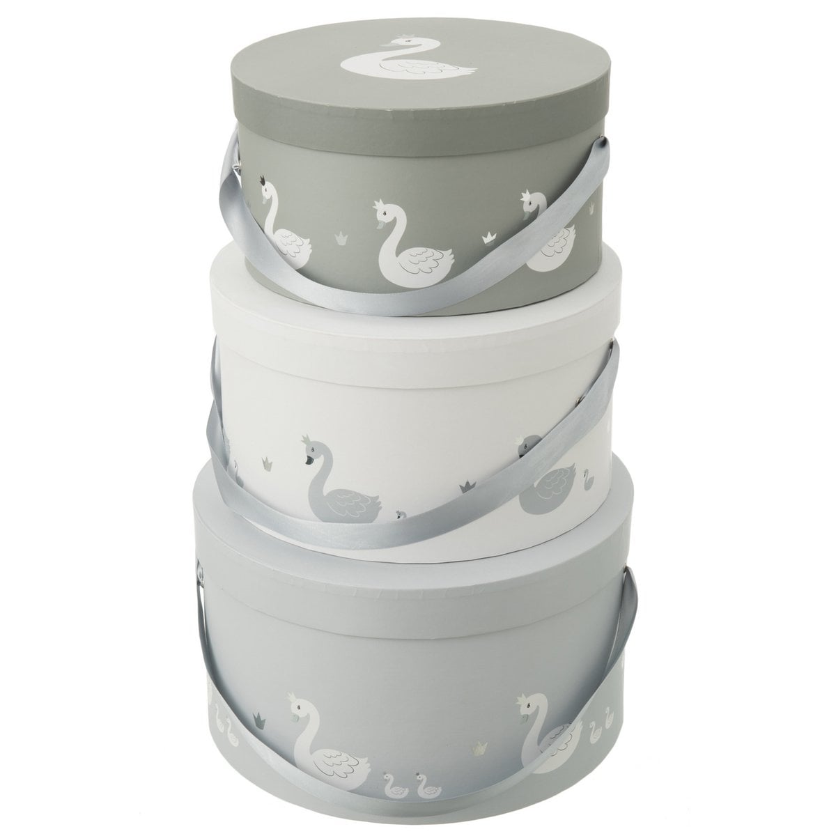 Ensemble de 3 boîtes Swan J-Line empilées, design élégant
