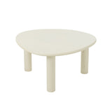 Table d'appoint J-Line Bali en bois blanc - utilisation dans un intérieur